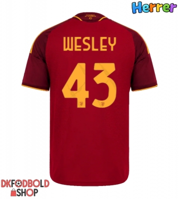 AS Roma Wesley Franca #43 Hjemmebanetrøje 2026-27 Kort ærmer AS Roma Wesley Franca #43 Hjemmebanetrøje 2026-27 Kort ærmer